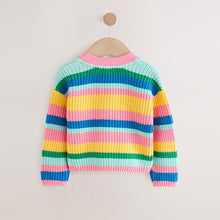 Load image into Gallery viewer, Rainbow V-Neck Cardigan (6mths-6yrs)

