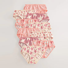 Load image into Gallery viewer, Pink Hearts Briefs 10 Pack (3-12yrs)
