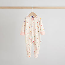 Load image into Gallery viewer, Navy Two Way Zip Baby Sleepsuits 3 Pack (0-18mths)

