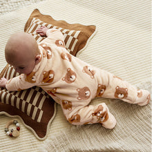 Load image into Gallery viewer, Brown Bear Fleece Baby Sleepsuit
