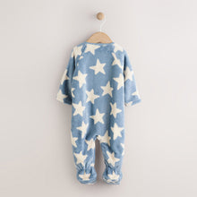 Load image into Gallery viewer, Blue Star Fleece Baby Sleepsuit
