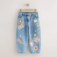 Load image into Gallery viewer, Blue Denim SmileyWorld® Barrel Jeans (3-12yrs)
