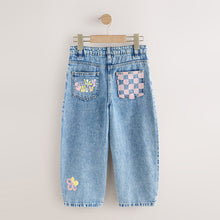 Load image into Gallery viewer, Blue Denim SmileyWorld® Barrel Jeans (3-12yrs)
