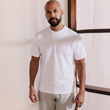 Load image into Gallery viewer, White Regular Fit Smart Soft Touch Heavyweight T-Shirt
