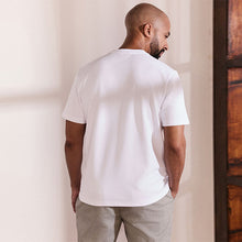 Load image into Gallery viewer, White Regular Fit Smart Soft Touch Heavyweight T-Shirt
