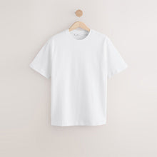 Load image into Gallery viewer, White Regular Fit Smart Soft Touch Heavyweight T-Shirt
