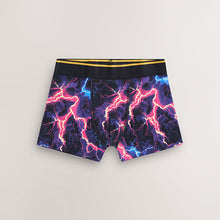 Load image into Gallery viewer, Multi Lightning Print Boxers 7 Pack (3-12yrs)
