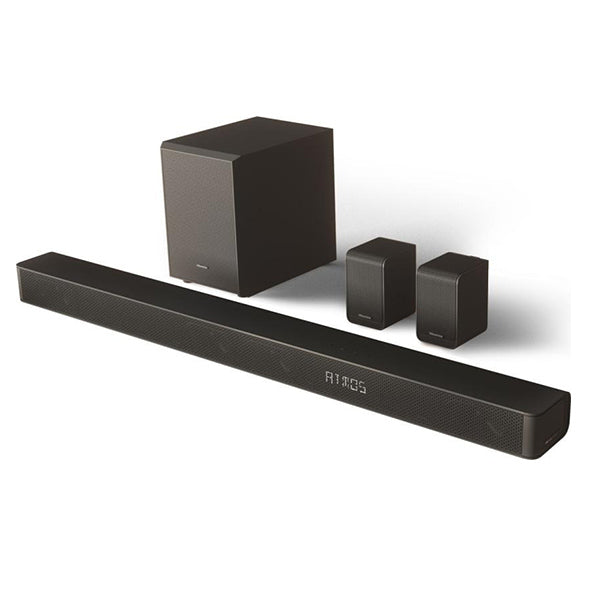 HISENSE: DOLBY ATMOS SOUND BAR HOME THEATER SYSTEM, 5.1 CH WITH SUBWOOFERS, 340W