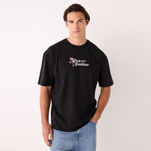 Load image into Gallery viewer, Black Pink Panther Licence Graphic Print T-Shirt
