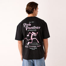 Load image into Gallery viewer, Black Pink Panther Licence Graphic Print T-Shirt
