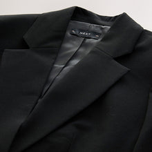 Load image into Gallery viewer, Black Tailored Single Breasted Blazer With Wool
