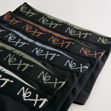Load image into Gallery viewer, Black with Grafitti Next Waistband Trunks 5 Pack (5-12yrs)

