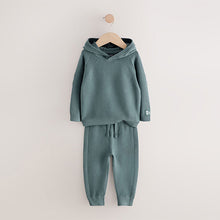 Load image into Gallery viewer, Blue Knitted Hoodie and Jogger Set (3mths-6yrs)
