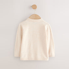Load image into Gallery viewer, Cream Cable Knit Polo Shirt (3mths-6yrs)
