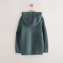 Load image into Gallery viewer, Blue Utility Knitted Hoodie (4-12yrs)
