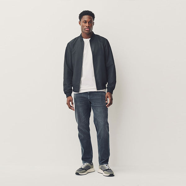 Charcoal Grey Slim Fit Authentic Stretch Denim Jeans