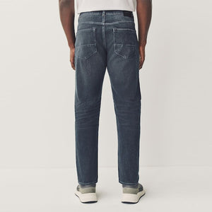 Charcoal Grey Slim Fit Authentic Stretch Denim Jeans
