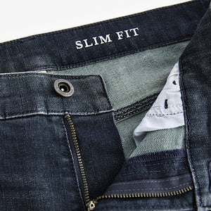 Charcoal Grey Slim Fit Authentic Stretch Denim Jeans