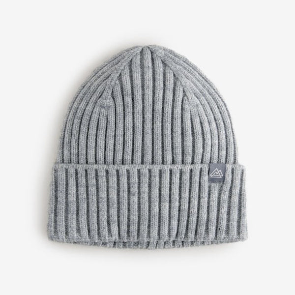 Grey Twist Knitted Beanie Hat (1-13yrs)