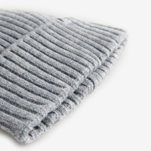 Grey Twist Knitted Beanie Hat (1-13yrs)