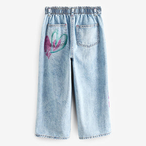 Denim 100% Cotton Graffiti Print Jeans (3mths-5yrs)
