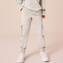 Load image into Gallery viewer, Light Grey Cargo Premium Putty Trousers (3-12yrs)
