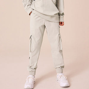Light Grey Cargo Premium Putty Trousers (3-12yrs)