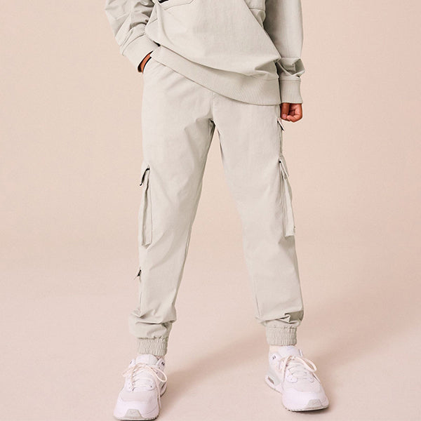 Light Grey Cargo Premium Putty Trousers (3-12yrs)