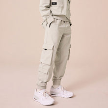 Load image into Gallery viewer, Light Grey Cargo Premium Putty Trousers (3-12yrs)

