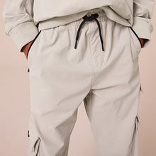 Load image into Gallery viewer, Light Grey Cargo Premium Putty Trousers (3-12yrs)
