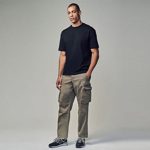 Stone Regular Fit Soft Touch Utility Cargo Trousers
