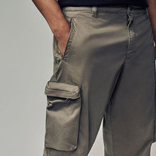 Load image into Gallery viewer, Stone Regular Fit Soft Touch Utility Cargo Trousers
