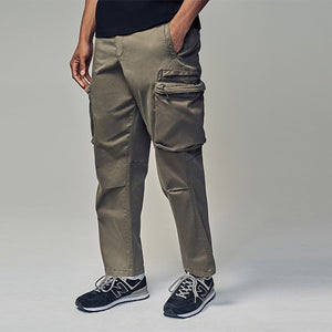 Stone Regular Fit Soft Touch Utility Cargo Trousers