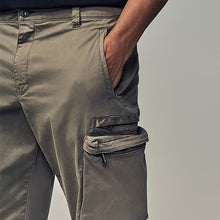 Load image into Gallery viewer, Stone Regular Fit Soft Touch Utility Cargo Trousers
