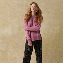 Load image into Gallery viewer, Rose Pink Soft Touch Cosy Seam Crew Neck Jumper
