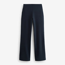 Load image into Gallery viewer, Navy Blue Smoothing Ponte Jersey Wide Leg Trousers
