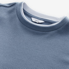 Load image into Gallery viewer, Blue Texture Long Sleeve Mock Layer Jumper
