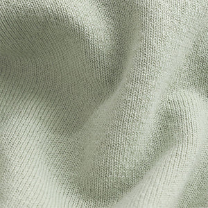 Light Green Regular Fit Knitted Long Sleeve Polo Shirt
