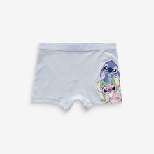 Load image into Gallery viewer, Pink/Blue Lilo And Stitch Shorts Briefs 5 Pack
