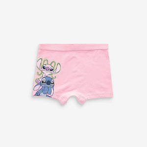 Pink/Blue Lilo And Stitch Shorts Briefs 5 Pack