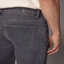 Load image into Gallery viewer, Charcoal Grey Straight Fit Vintage Wash Denim Jeans
