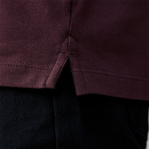 Purple Fig Regular Fit Short Sleeve Pique Polo Shirt