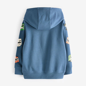 Blue Minecraft Licensed Hoodie (3-12yrs)