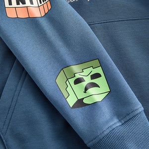 Blue Minecraft Licensed Hoodie (3-12yrs)