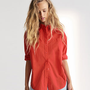 Red Oversized Shirt