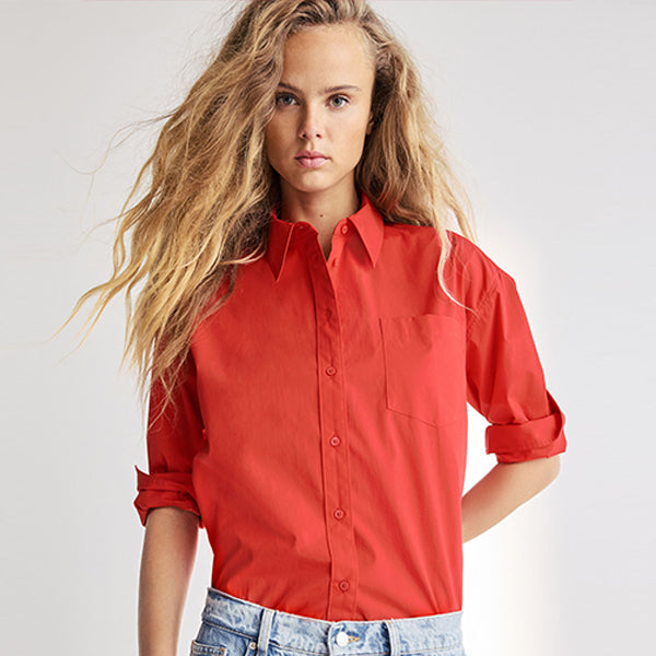 Red Oversized Shirt