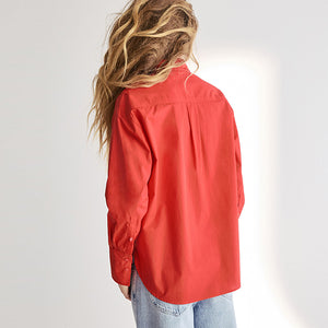 Red Oversized Shirt