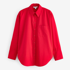Red Oversized Shirt
