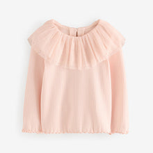 Load image into Gallery viewer, Pale Pink Sparkle Collar Top (3mths-6yrs)
