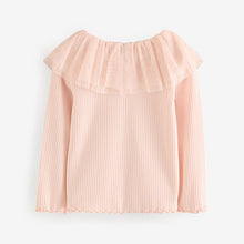 Load image into Gallery viewer, Pale Pink Sparkle Collar Top (3mths-6yrs)
